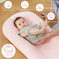 Lucakuins baby lounger 3D polyester filling offers cushioned support