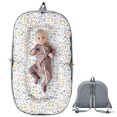 Lucakuins Baby Lounger foldable memory foam close-up for plush support during play