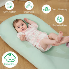 Lucakuins newborn lounger size 36x20 inches for spacious early months.