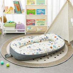 Lucakuins safety-certified baby lounger label assures trusted safety standards.