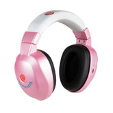 Lucid Audio HearMuffs Wireless on child for safe listening at loud events.