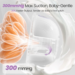 Lucina Baby hands-free design pump for freedom while working or commuting.