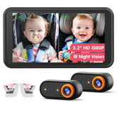 LUCKVIEW BM2 PRO dual-camera display shows two live feeds for simultaneous monitoring.
