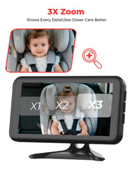Luckview BM2A IR night vision provides clear low-light rear view