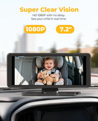 LUCKVIEW BM5 PRO wide-angle cameras cover rear seats reducing blind spots.