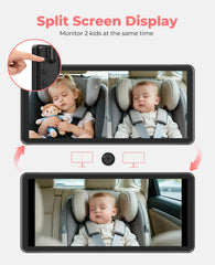 LUCKVIEW BM5PRO night vision provides clear back-seat visibility in low light