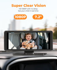 LUCKVIEW BM5PRO wide-angle dual cameras cover rear seats