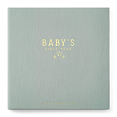 Lucy Darling Celestial Skies memory book cover showcases linen texture and gold foil premium keepsake