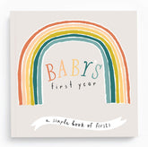 Lucy Darling Little Rainbow book cover shows a cheerful rainbow, inviting joyful memory-keeping.