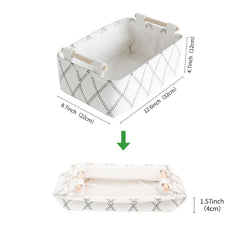 LUFOFOX canvas storage bin closeup shows thick material and quality construction.