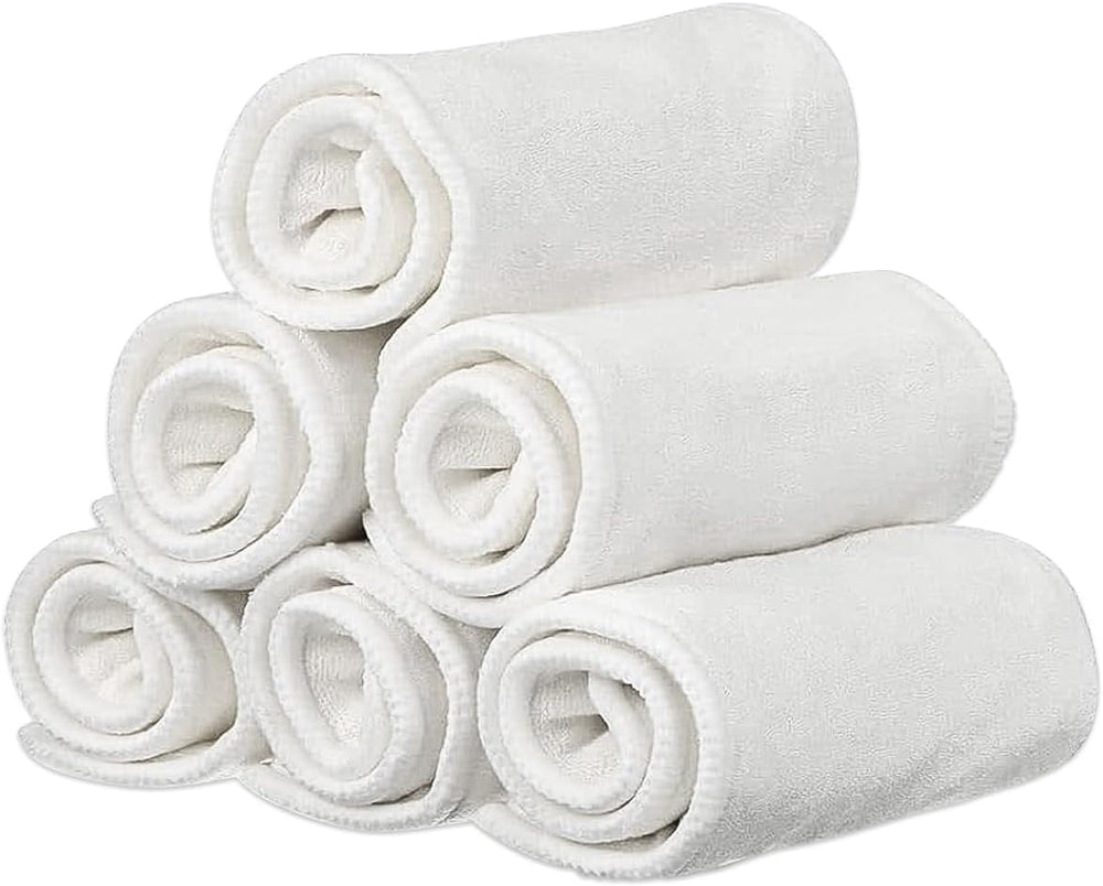 LukLoy 6pack rayon microfiber inserts for overnight absorbency and leak protection.
