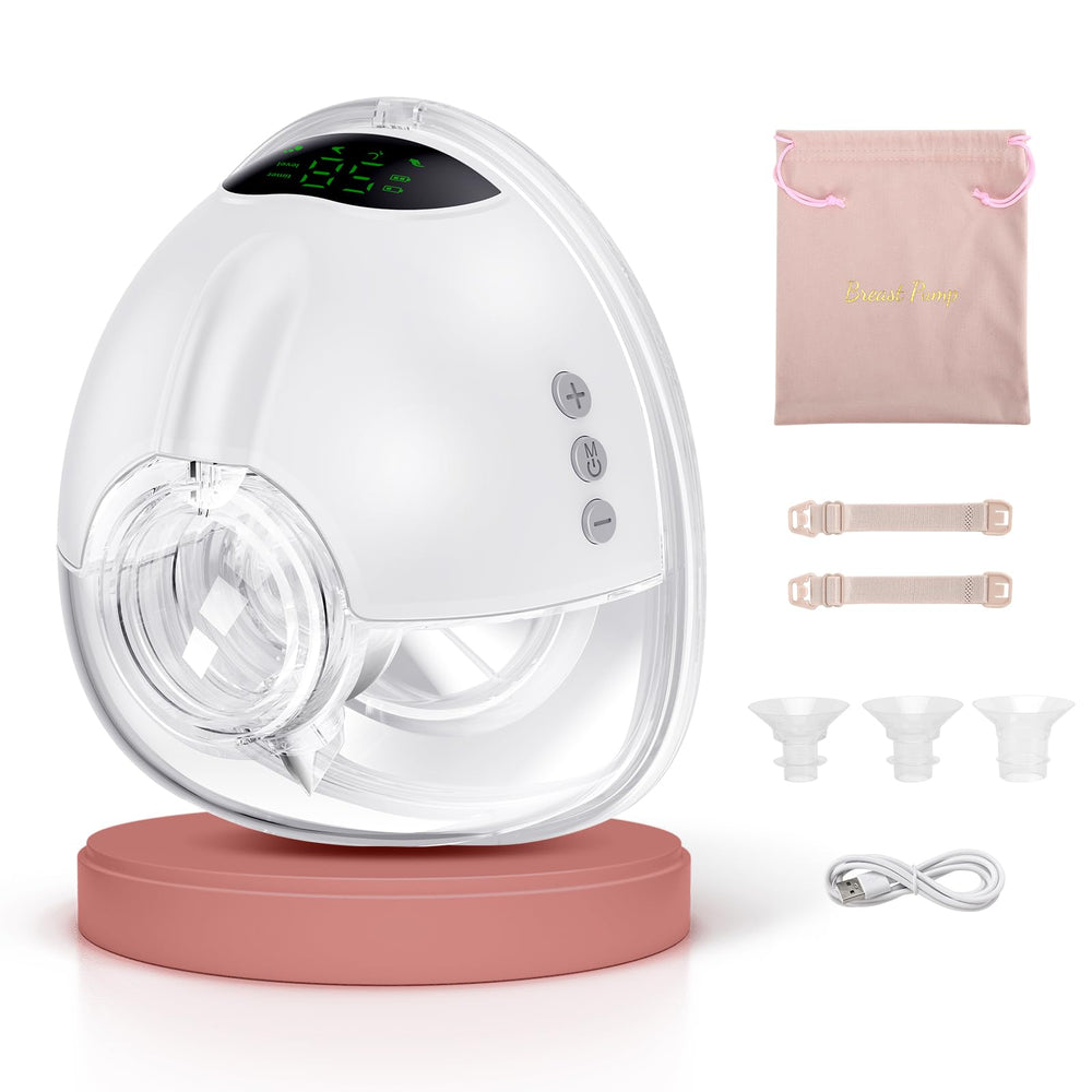 Lulia breast pump hands-free wearable in compact design for discreet pumping