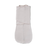 LullaBaby Double Dream Swaddle closed fit showing secure arms for safe back sleep.