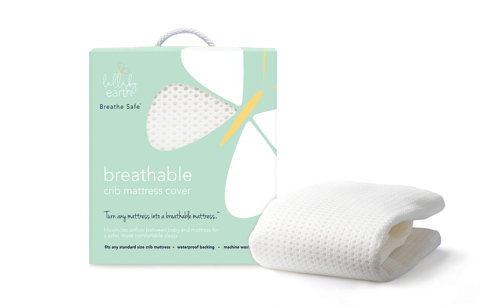 Lullaby Earth Breathe Safe Mattress Pad breathable-surface supports cooler, more comfortable sleep