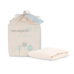 Lullaby Earth Naturepedic crib mattress cover waterproof back for spill protection