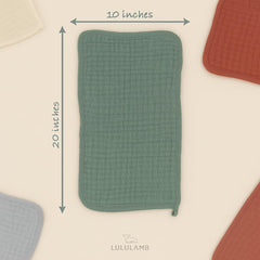 lululamb soft muslin cotton is gentle for sensitive skin on babies