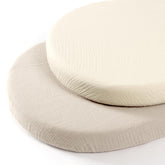 lulumoon muslin cotton bassinet sheets show soft, breathable fabric for baby sleep