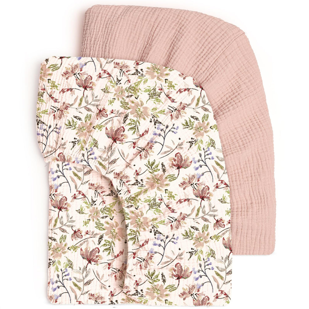 lulumoon fitted crib sheets soft-muslin-cotton for breathable night comfort