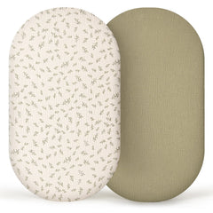 lulumoon muslin bassinet sheets provide soft breathable comfort for baby