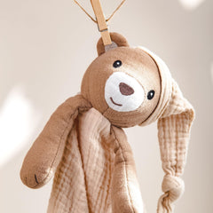 lulumoon muslin bear lovey packaged giftable packaging ideal for baby showers