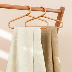 Lulu Moon muslin crib sheets with 9-inch pockets ensuring secure mattress grip