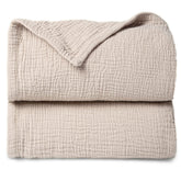 lulumoon muslin quilt blanket ivory folded soft breathable for baby