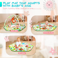 lulunemo baby play mat-cognitive-mirror supports self-awareness during play