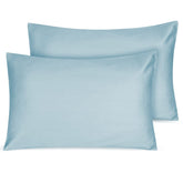 LULUSILK organic cotton toddler pillowcase light blue two-pack, gentle on delicate skin.