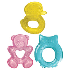Lulyboo Baby Water Teether orange fruit for cooling gum relief on the go.