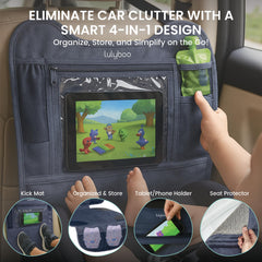 Lulyboo denim kick mat made from tear-resistant material designed for long-lasting wear