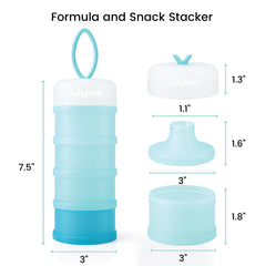 Lulyboo diaper-bag snack-organization setup keeps snacks neatly separated during outings