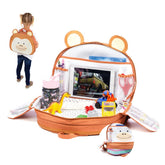 Lulyboo toddler car-seat-tray front view provides a stable travel workspace for kids