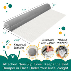 LUMARA bed rail with flocking cover reduces movement for secure nights