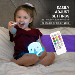 Lumipets Eggbert tap action demonstrates color-changing mode for kid-friendly ambience.