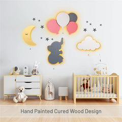 Lumipets Moon Wall Light nursery decor adds calm lighting for babies.