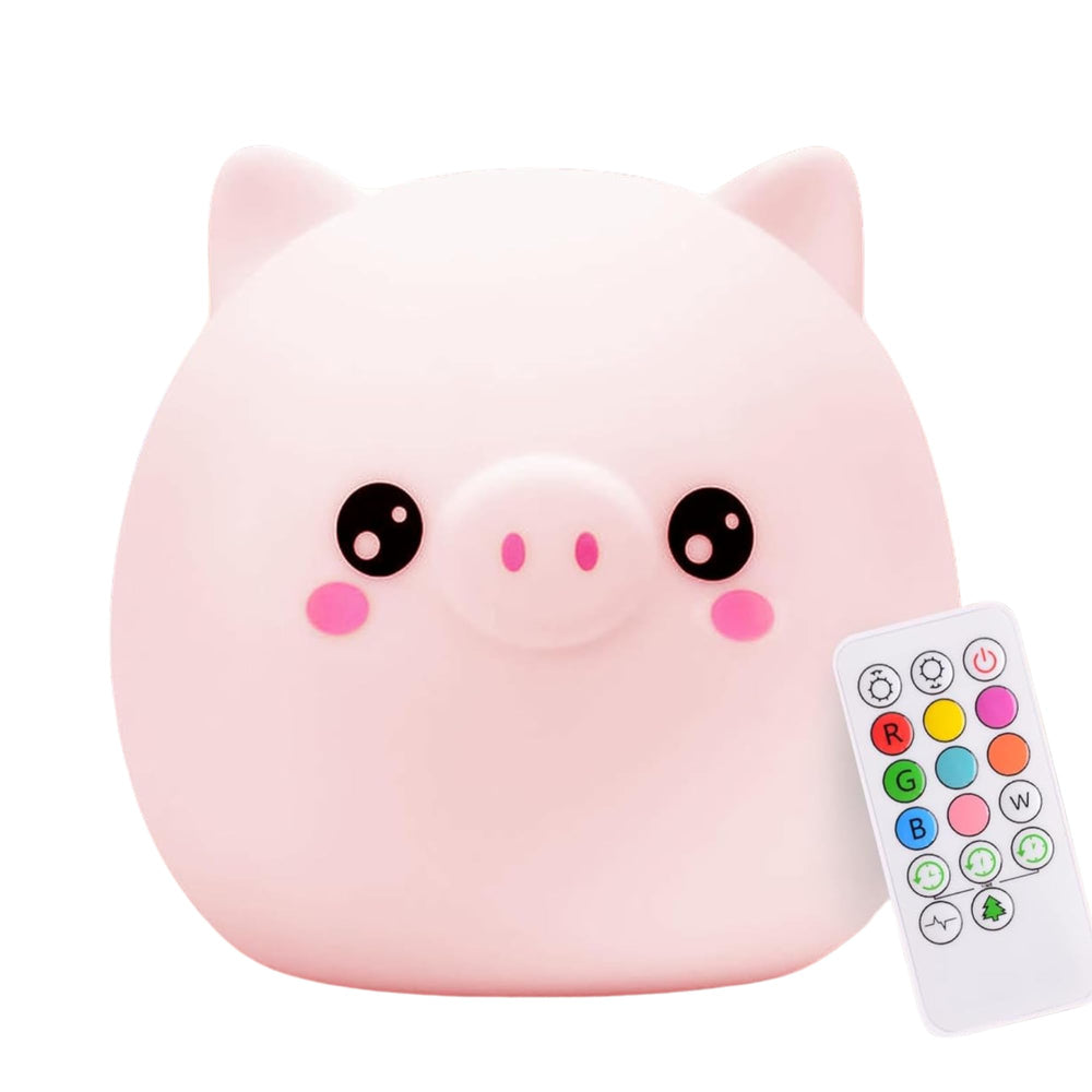 Lumipets Pig Night Light color-changing glow for calming bedtimes