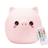 Lumipets Pig Night Light color-changing glow for calming bedtimes