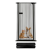 Lumizone cat gate shows 61.02-inch height for escape prevention.