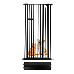 Lumizone cat gate shows 61.02-inch height for escape prevention.