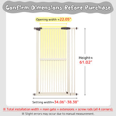 Lumizone cat gate narrow 1.37-inch gap helps prevent squeezes for families.
