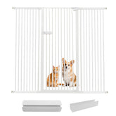 Lumizone extra tall cat gate shows 55.12-inch height to help keep pets contained.