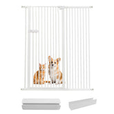 Lumizone extra-tall gate shows secure containment for jumping cats.