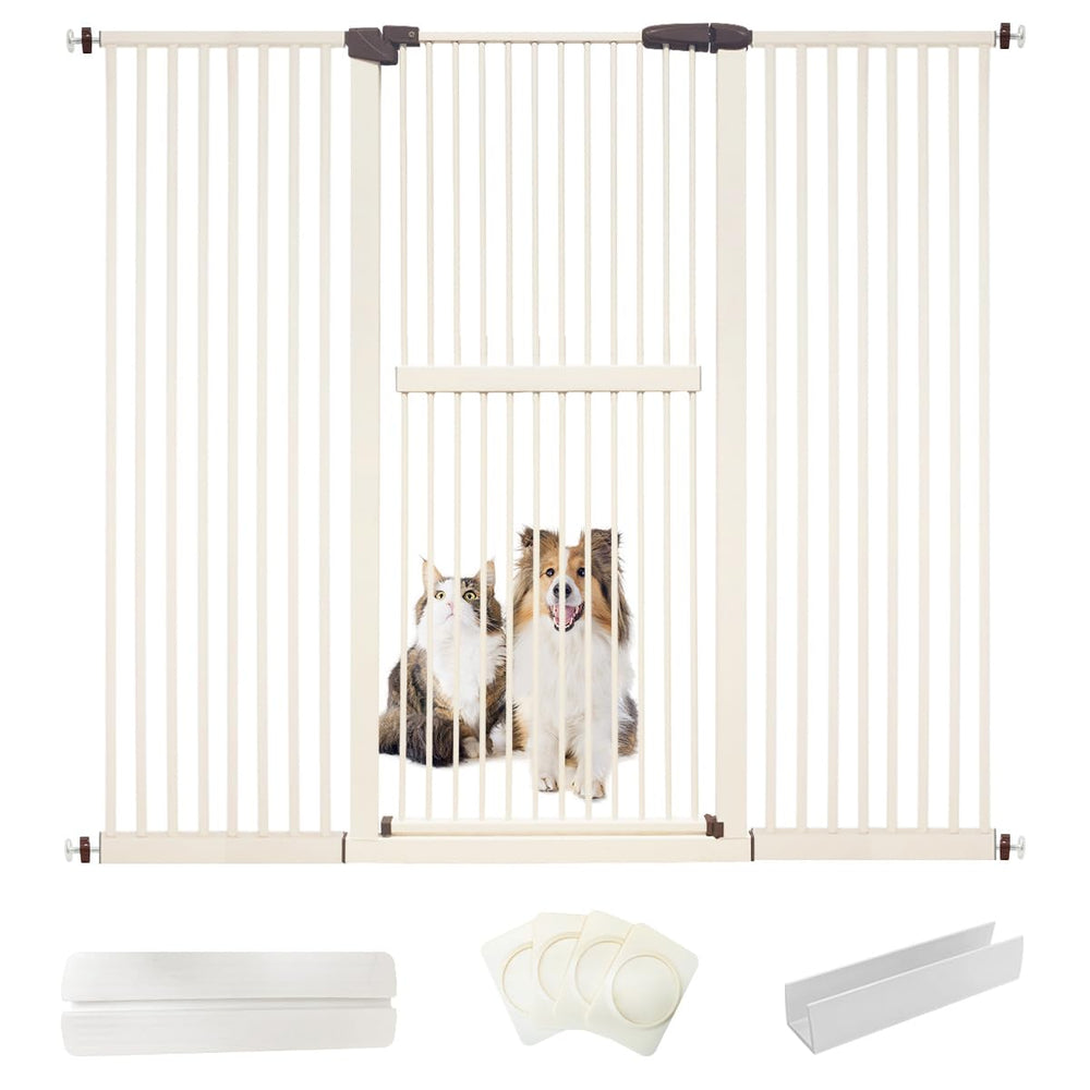 Lumizone extra tall cat gate shows 61.02 inch height for containment