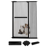 Lumizone extra tall cat gate shows 61-02 inch height for containing active cats