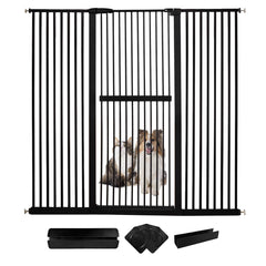 Lumizone extra tall cat gate height 61.02in keeps active cats contained