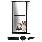Lumizone extra tall cat gate height shows escape-proof design for active cats.