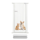 Lumizone extra tall cat gate 61.02 inches keeps pets contained in doorway.