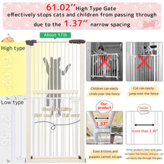 Lumizone gate features a double-locking mechanism for added safety.