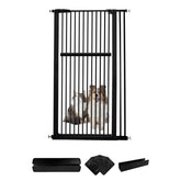 Lumizone extra tall gate front view shows secure containment for active pets.
