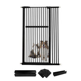 Lumizone extra tall gate in doorway blocks jumping pets for safe doorways.